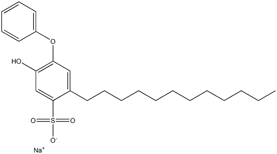 6-Hydroxy-3-dodecyl[oxybisbenzene]-4-sulfonic acid sodium salt Structure