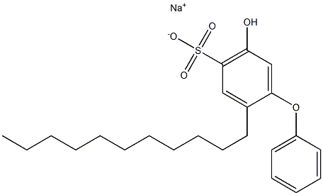 5-Hydroxy-2-undecyl[oxybisbenzene]-4-sulfonic acid sodium salt Structure