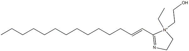 1-Ethyl-1-(2-hydroxyethyl)-2-(1-tetradecenyl)-2-imidazoline-1-ium Structure