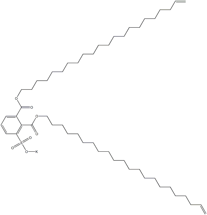 3-(Potassiosulfo)phthalic acid di(21-docosenyl) ester Structure