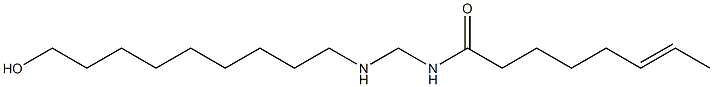 N-[[(9-Hydroxynonyl)amino]methyl]-6-octenamide 구조식 이미지