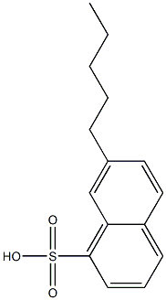 7-Pentyl-1-naphthalenesulfonic acid 구조식 이미지