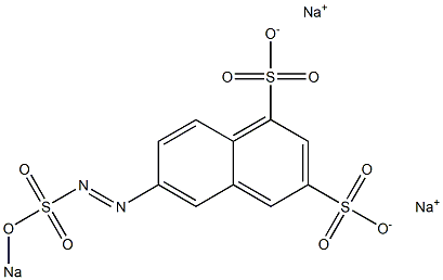 6-(Sodiooxysulfonylazo)-1,3-naphthalenedisulfonic acid disodium salt 구조식 이미지