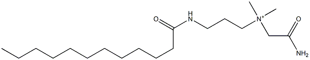 N-(2-Amino-2-oxoethyl)-N,N-dimethyl-3-[(1-oxododecyl)amino]-1-propanaminium Structure