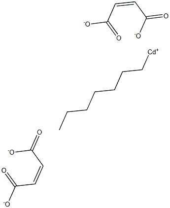 Bis(maleic acid 1-heptyl)cadmium salt Structure