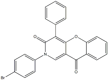 2-(4-Bromophenyl)-4-phenyl-2H-[1]benzopyrano[3,2-c]pyridine-3,10-dione Structure