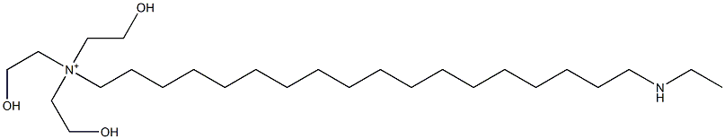 18-(Ethylamino)-N,N,N-tris(2-hydroxyethyl)-1-octadecanaminium 구조식 이미지