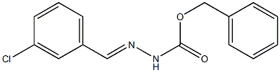 3-Chlorobenzaldehyde benzyloxycarbonyl hydrazone 구조식 이미지