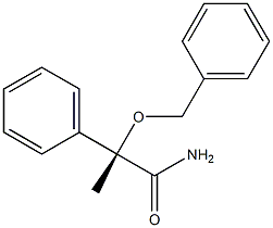 [S,(-)]-2-(Benzyloxy)-2-phenylpropionamide 구조식 이미지