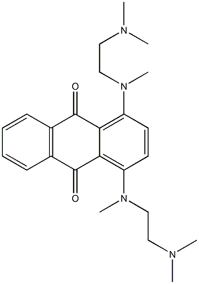 1,4-Bis[N-methyl-N-(2-dimethylaminoethyl)amino]-9,10-anthraquinone 구조식 이미지