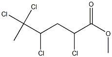 2,4,5,5-Tetrachlorohexanoic acid methyl ester Structure