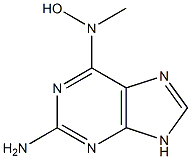 6-(N-Methyl-N-hydroxyamino)-9H-purin-2-amine 구조식 이미지