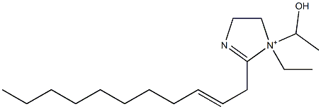 1-Ethyl-1-(1-hydroxyethyl)-2-(2-undecenyl)-2-imidazoline-1-ium 구조식 이미지