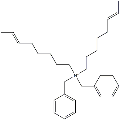 Di(6-octenyl)dibenzylaminium Structure