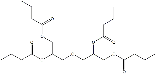 3,3'-Oxybis(1,2-propanediol dibutanoate) Structure