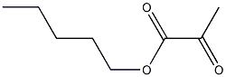 2-Oxopropionic acid pentyl ester 구조식 이미지