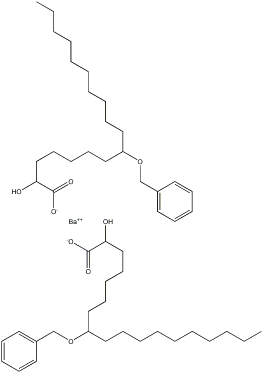 Bis(8-benzyloxy-2-hydroxystearic acid)barium salt Structure