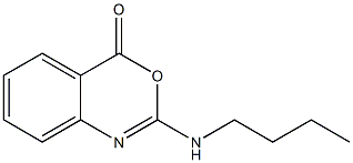 2-Butylamino-4H-3,1-benzoxazin-4-one Structure