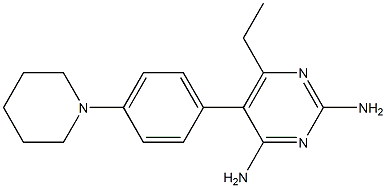 2,4-Diamino-6-ethyl-5-(4-(piperidin-1-yl)phenyl)pyrimidine Structure