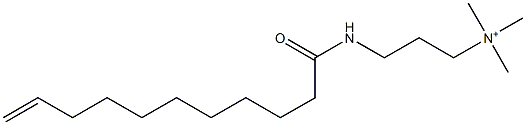 N,N,N-Trimethyl-3-[(1-oxo-10-undecenyl)amino]-1-propanaminium Structure