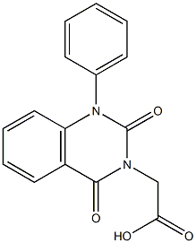 1-Phenyl-1,2,3,4-tetrahydro-2,4-dioxoquinazoline-3-acetic acid Structure