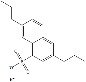 3,7-Dipropyl-1-naphthalenesulfonic acid potassium salt Structure