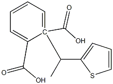 (+)-Phthalic acid hydrogen 1-[(R)-1-(2-thienyl)ethyl] ester 구조식 이미지