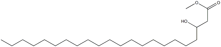 3-Hydroxydocosanoic acid methyl ester Structure