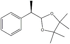 2-[(1R)-1-Phenylethyl]-4,4,5,5-tetramethyl-1,3-dioxolane 구조식 이미지