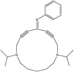 11-Phenylimino-1,7-diisopropyl-1,7-diazacyclotetradeca-9,12-diyne Structure