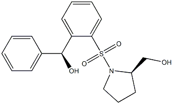 (2R)-1-[[2-[(S)-Hydroxy(phenyl)methyl]phenyl]sulfonyl]pyrrolidine-2-methanol Structure