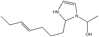 1-(1-Hydroxyethyl)-2-(4-heptenyl)-4-imidazoline Structure