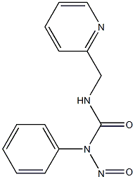 1-Phenyl-1-nitroso-3-[(2-pyridinyl)methyl]urea 구조식 이미지