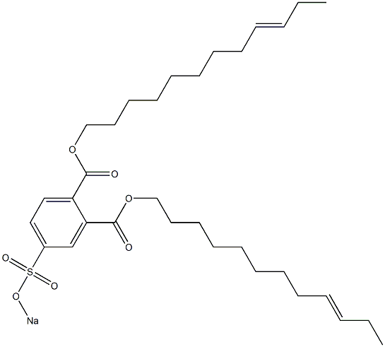 4-(Sodiosulfo)phthalic acid di(9-dodecenyl) ester 구조식 이미지