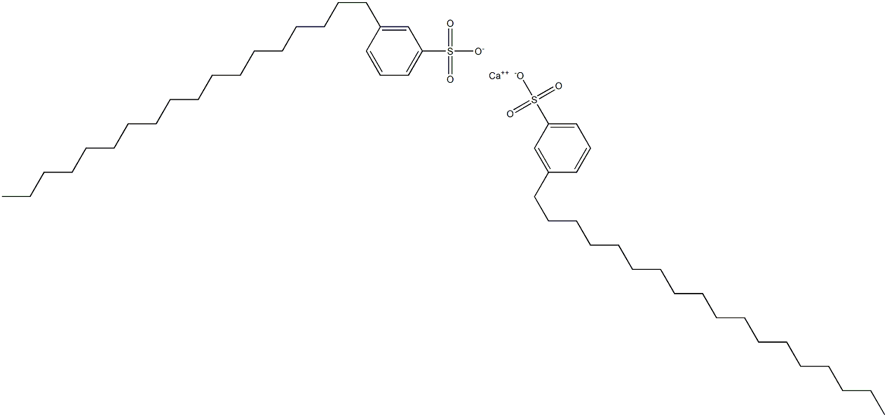 Bis(3-octadecylbenzenesulfonic acid)calcium salt Structure