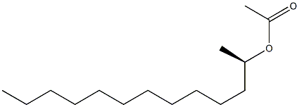(-)-Acetic acid (R)-1-methyldodecyl ester 구조식 이미지
