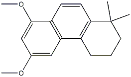 1,2,3,4-Tetrahydro-6,8-dimethoxy-1,1-dimethylphenanthrene 구조식 이미지