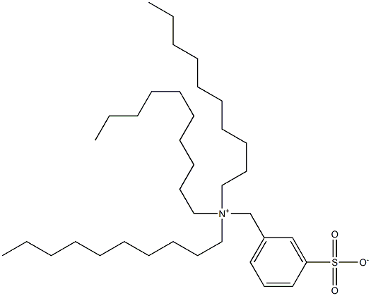 N,N,N-Trisdecyl-3-sulfonatobenzenemethanaminium Structure