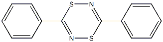 3,6-Diphenyl-1,4,2,5-dithiadiazine 구조식 이미지