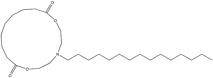 5-Pentadecyl-2,8-dioxa-5-azacyclohexadecane-1,9-dione Structure