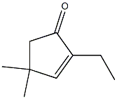 2-Ethyl-4,4-dimethyl-2-cyclopenten-1-one 구조식 이미지