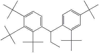 1-(2,3,4-Tri-tert-butylphenyl)-1-(2,4-di-tert-butylphenyl)propane 구조식 이미지