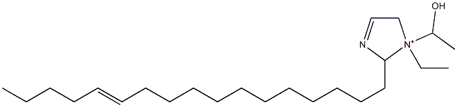 1-Ethyl-2-(12-heptadecenyl)-1-(1-hydroxyethyl)-3-imidazoline-1-ium 구조식 이미지