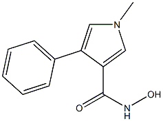 1-Methyl-3-hydroxyaminocarbonyl-4-phenyl-1H-pyrrole 구조식 이미지