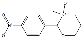2-(4-Nitrophenyl)-3-methyl-tetrahydro-2H-1,3-oxazine 3-oxide Structure