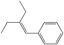 1-Phenyl-2-ethyl-1-butene 구조식 이미지