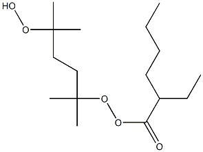 5-(2-Ethylhexanoylperoxy)-2,5-dimethyl-2-hydroperoxyhexane 구조식 이미지