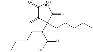3-Butene-1,2,3-tricarboxylic acid 1,2-dipentyl ester Structure