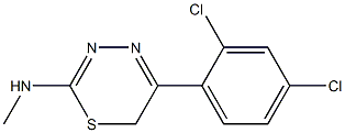 5-(2,4-Dichlorophenyl)-N-methyl-6H-1,3,4-thiadiazin-2-amine 구조식 이미지