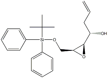 (2S,3R,4S)-1-[Diphenyl(tert-butyl)silyloxy]-2,3-epoxy-6-hepten-4-ol Structure